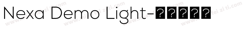Nexa Demo Light字体转换